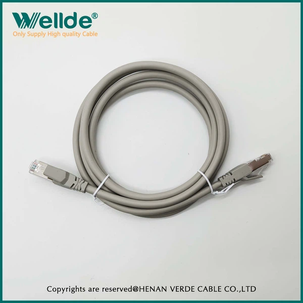 Cat6A patch cord gray network cable Cat6A patch cord gray network cable