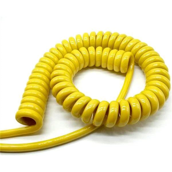 Flexible PUR Coiled Wire Spiral Cable Spring Cables Electric Cable