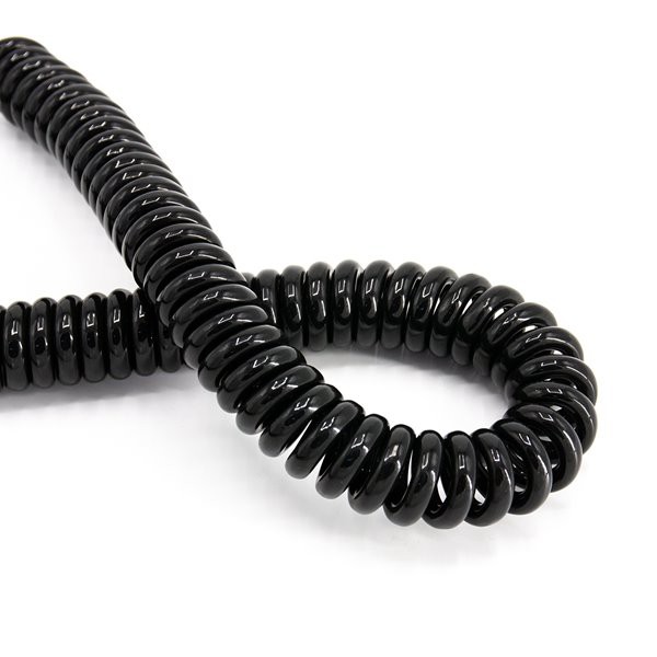 UV Resistance Flexible 4cores 5cores 7core PUR Spiral Wire Coiled Cable