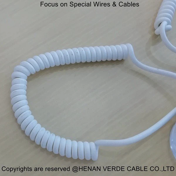 White Spiral Cable