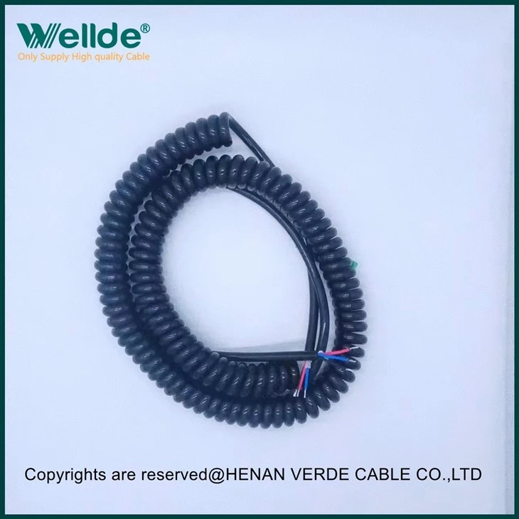 PUR Coiled Spiral Cable Product Detaied Information
