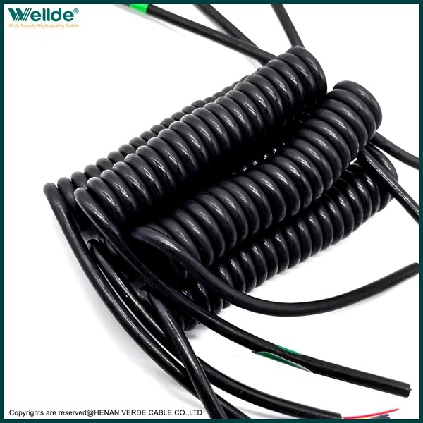 5*0.12 mm Spiral Cable factory