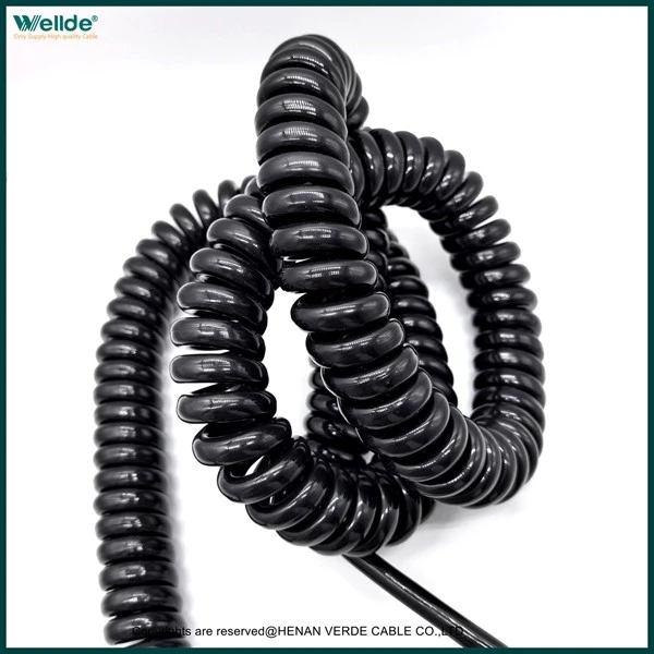 5 Core 1.0mm PUR Spiral Cable suppliers