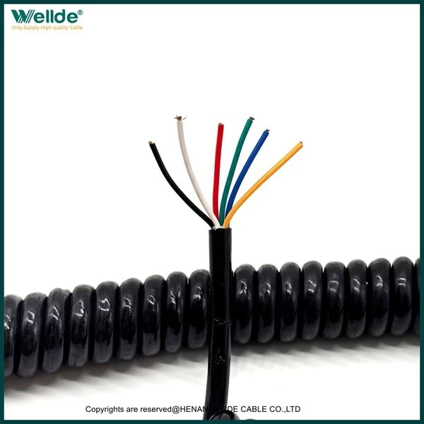 6 Core 0.12mm Spiral Cable