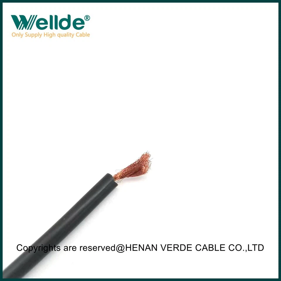 Black 40KV Single Core Tinned Copper Wire Silicone Cable
