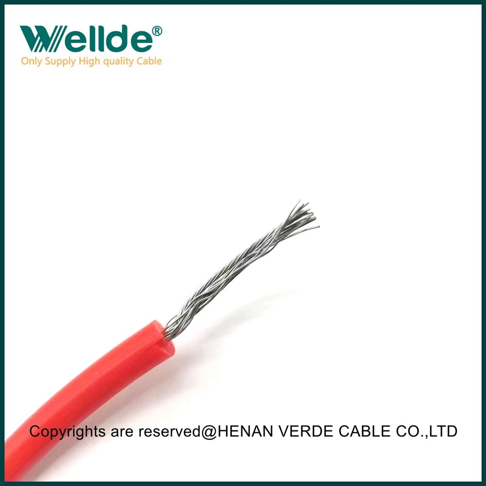 Black 40KV Single Core Tinned Copper Wire Silicone Cable