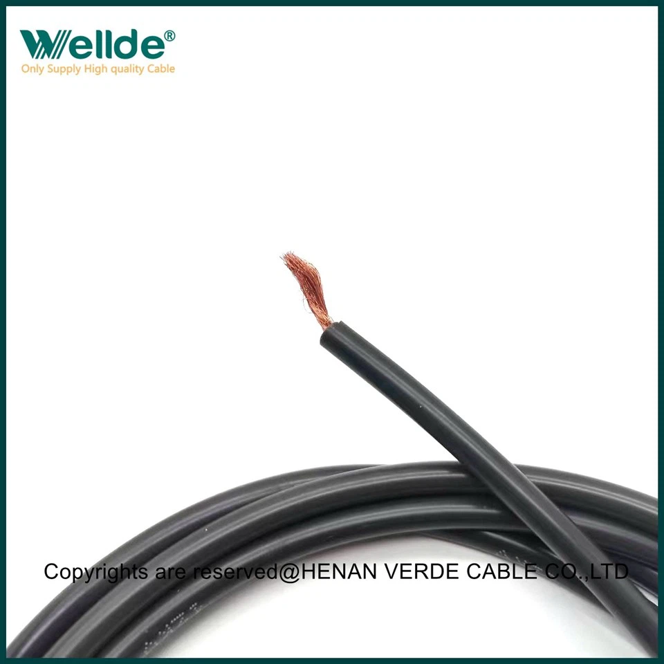 Black 40KV Single Core Tinned Copper Wire Silicone Cable