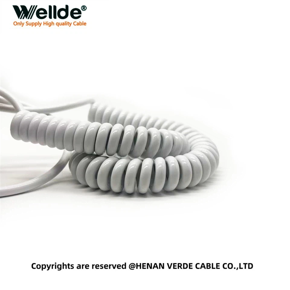 Flexible Coiled Keyboard Cable Flexible Coiled Keyboard Cable