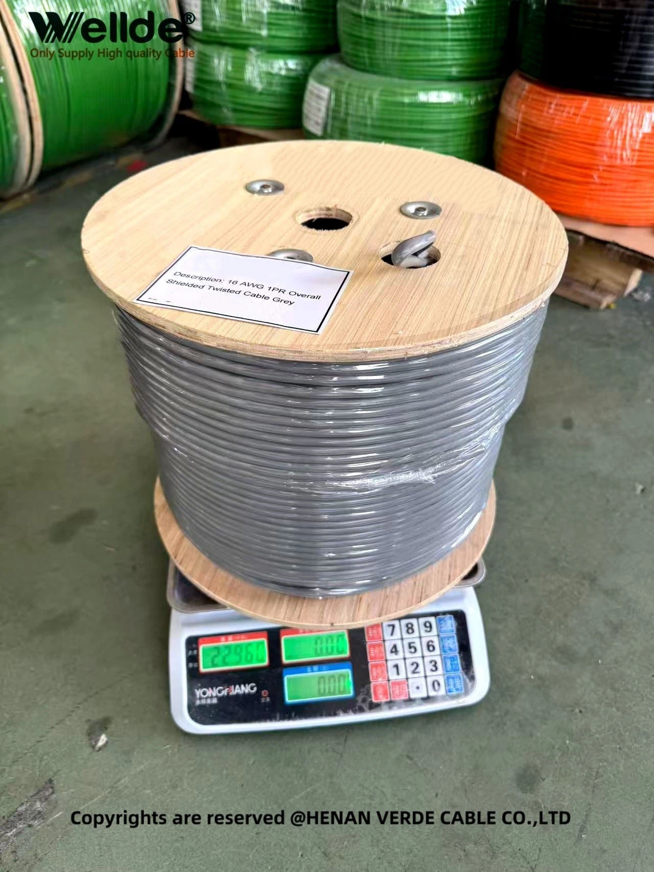 One Pair 16 AWG Shielded Control Cable for Industrial Use