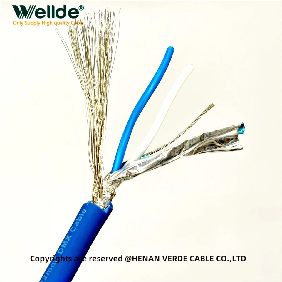 Shielded 2 Core 24AWG DMX Cable