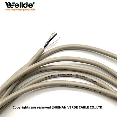 22 AWG 2 Core Shielded Cable