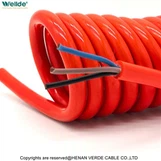 3 Core Red Spiral Cable