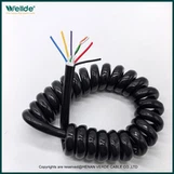 7-core Signal PUR Spiral Cable Telescopic Spring Wire