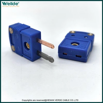 Blue T Shaped Thermocouple Connector
