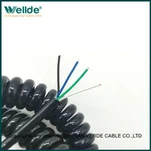 PVC Jacket Coiled Spiral Cable