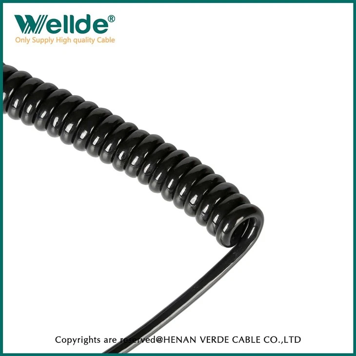 Spiral Power Electric Soft Coiled Cable